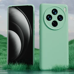 Shockproof Soft Liquid Silicone Case For VIVO X100 Ultra X300 X200 Pro Mini, Slim Skin Fleece Camera Protection Phone Cover