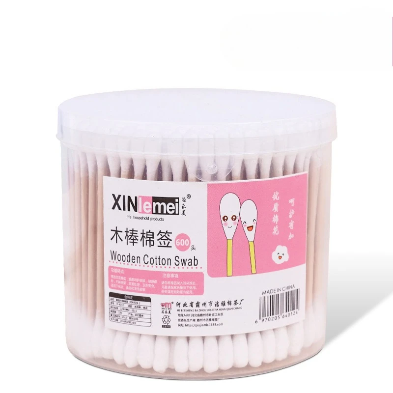 

100-150Pcs Baby Cotton Swabs Double-ended Sterile Cotton Swabs Spiral Head Ear and Nose Multifunctional Cleaning Stick with Box