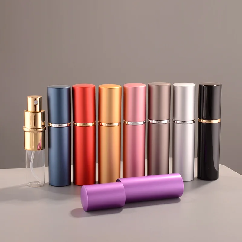 10ML Plum Blossom Spray Bottle Refillable Perfume Atomizer Dispenser Travel Portable Metal Aluminum Makeup Cosmetic Containers