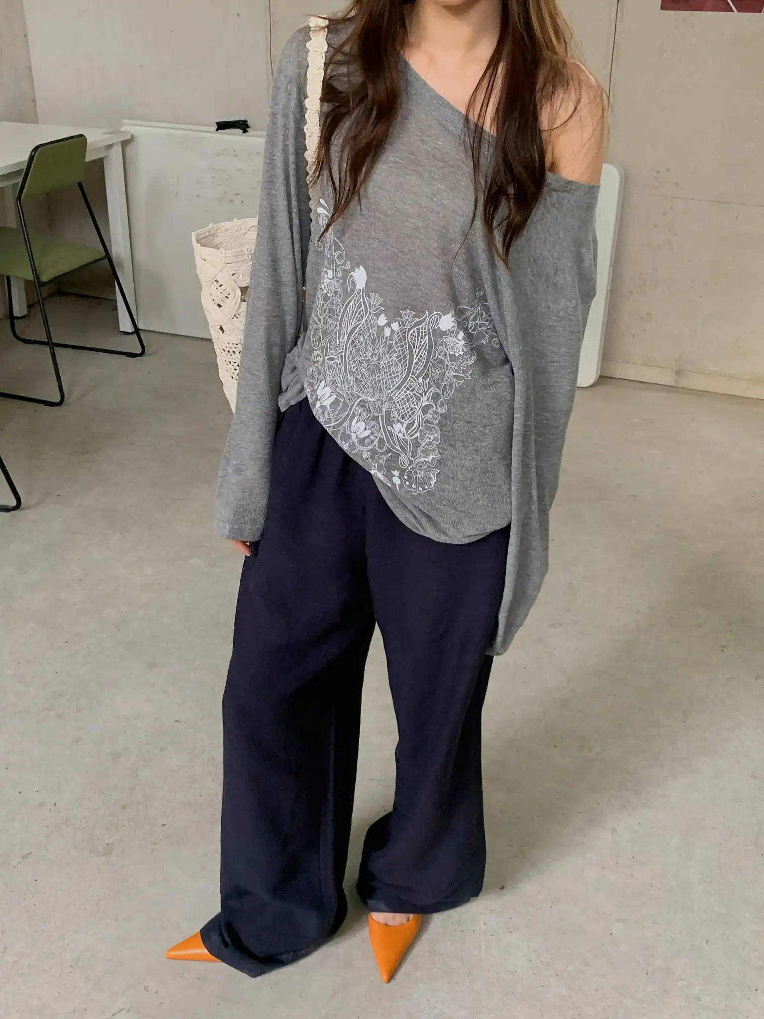 

LILUOP Свободная удобная сексуальная футболка с длинным светом, женская модная утягивающая футболка с принтом, повседневная одежда для поездок на работу, корейская версия