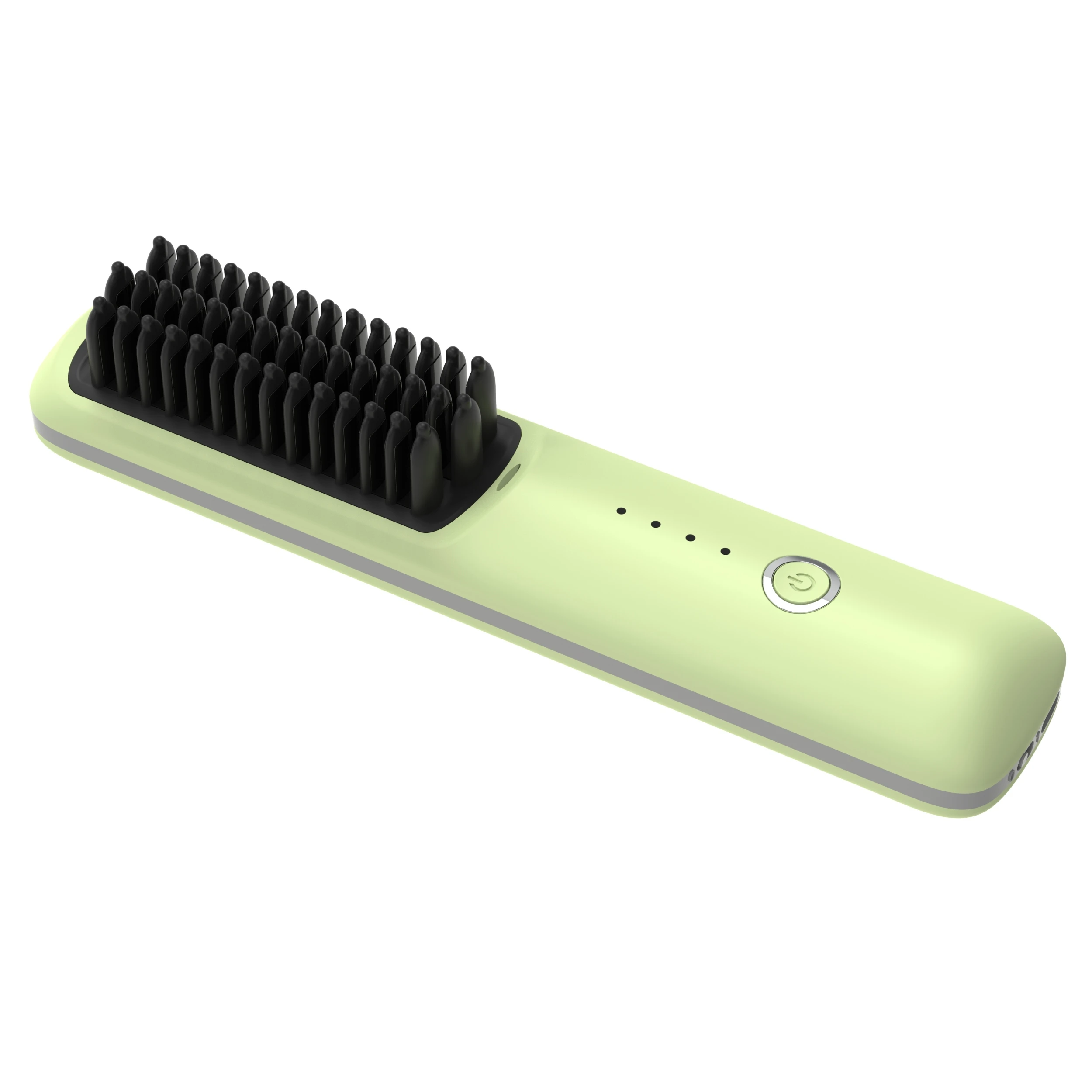Portable Ceramic Wireless Hair Straightener Brush Cordless Ionic Comb USB Rechargeable Battery Hotel Use Household Travel Hair