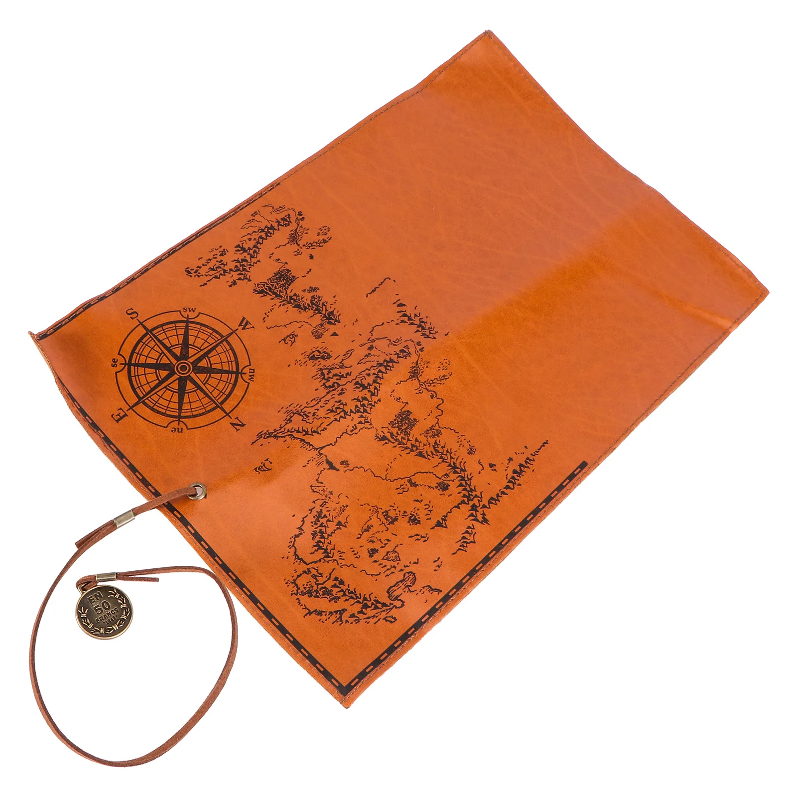 

Brown Canvas Pen Bag PU Pen Storage Case for Father's Day Birthday Anniversary Christmas Gift