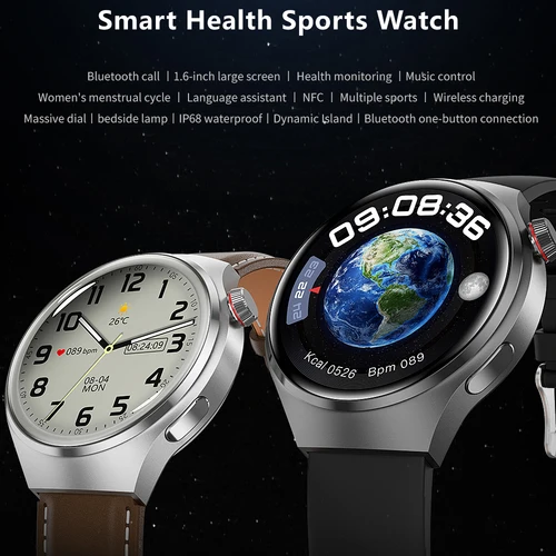 Imagen 2 del producto 2025 nuevo reloj 4 Pro actualización GPS NFC reloj inteligente para hombres 360*360 AMOLED HD Bluetooth llamada impermeable reloj inteligente