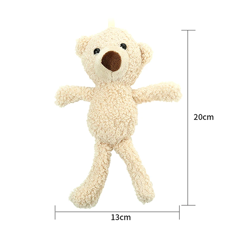 Cute Bear Plush Toys Cartoon Bear Animal Plush Stuffed Dolls Bag Charm Pendant Soft Quality Animal Toys For Girl Small Gift