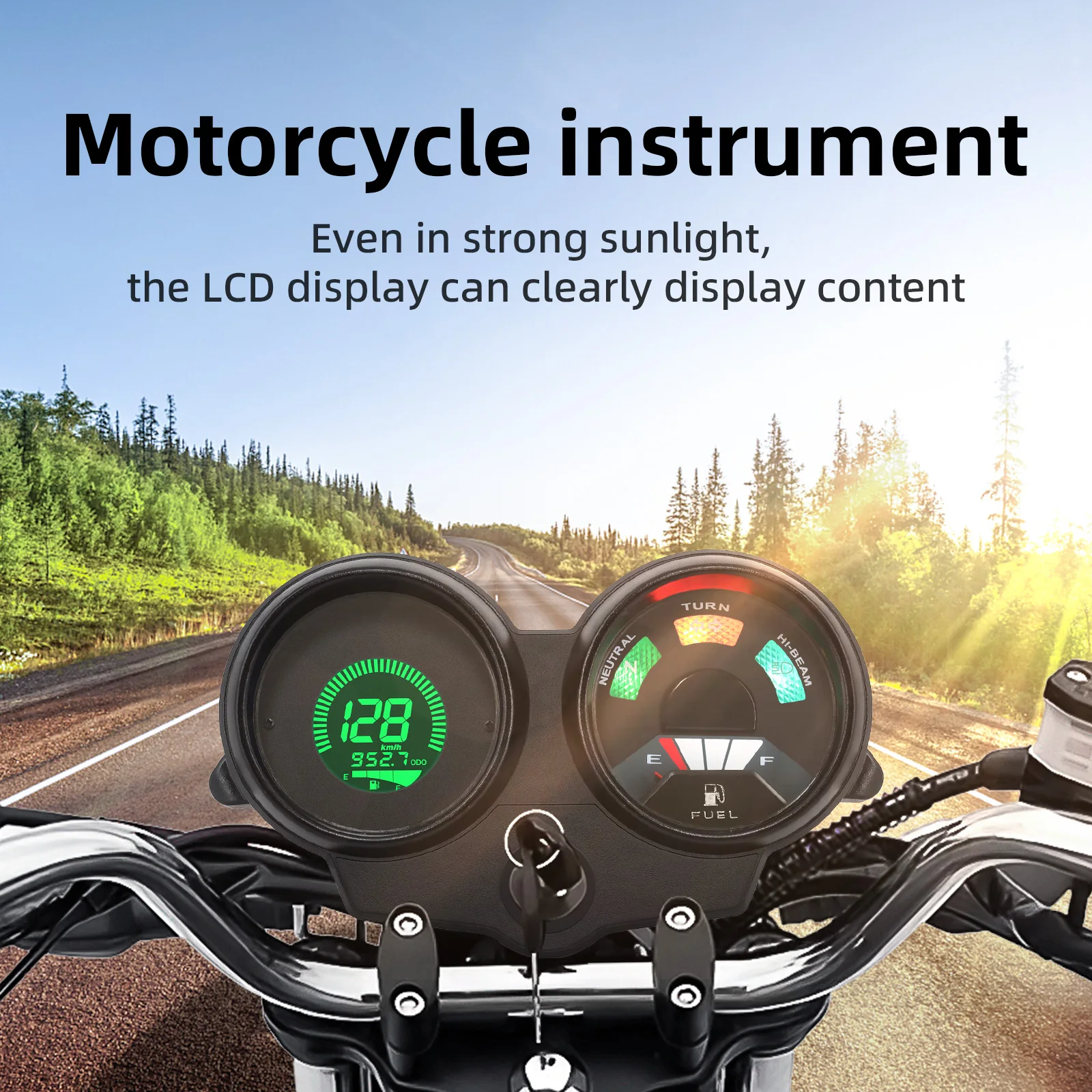 Für cg125 Jahr 199 bis Lüfter Titan Dashboad Digital Panel Motor Tachometer Drehzahl messer km/h Kraftstoffs tand messer