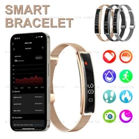 2025 nuevo reloj inteligente podómetro salud pulsera inteligente mujeres hombres deportes Fitness impermeable ritmo cardíaco monitoreo del sueño pulseras