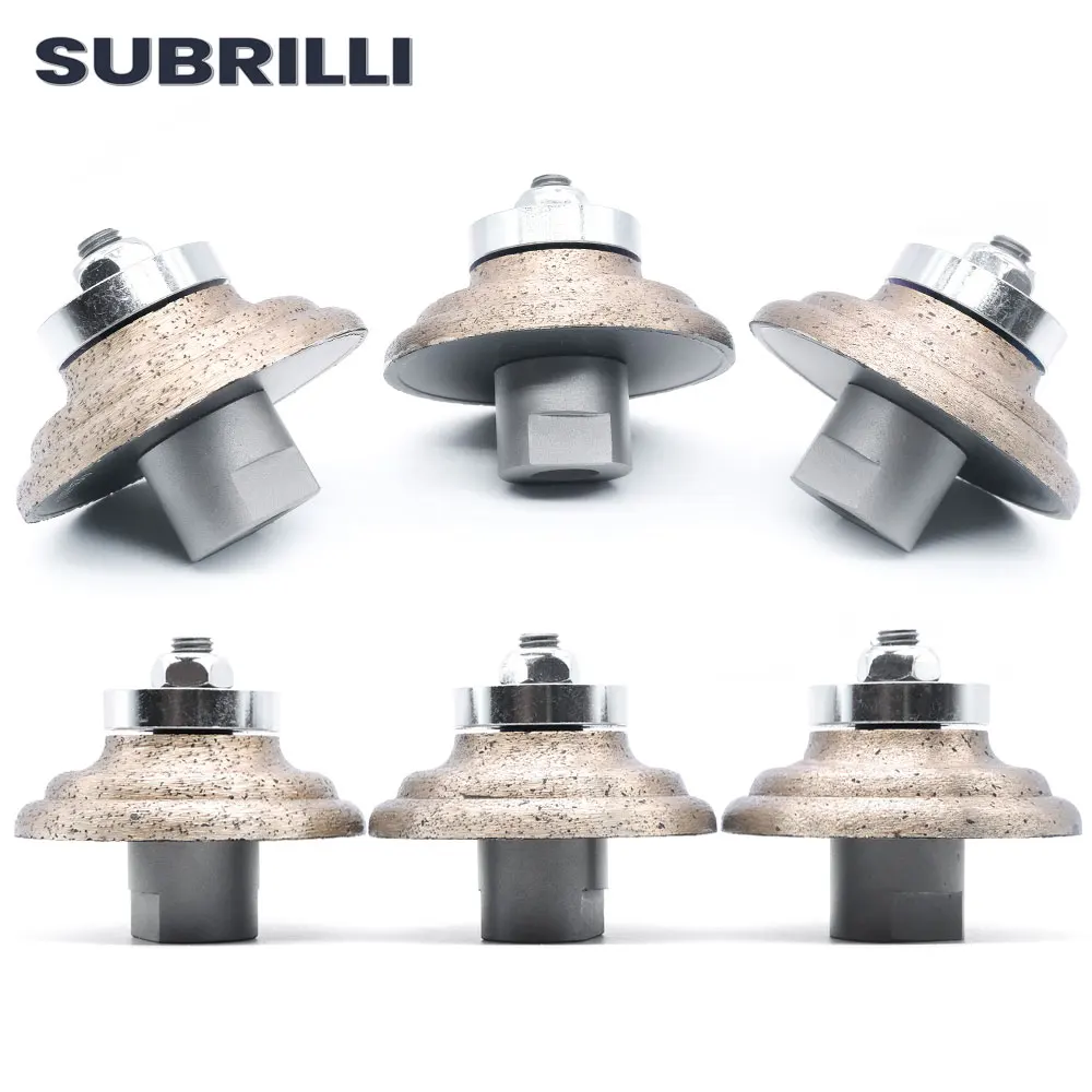 

Diamond Router Bit Q20 Metal Continuous Profile Edge Grinding For Stone Granite Marble Concrete M14 5/8-11 Thread Grit 30/70/140