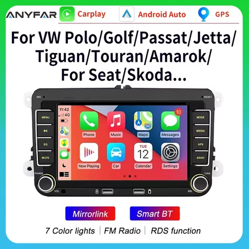 Auto Carplay Radio GPS para VW Volkswagen VW Golf GTI GTR Caddy nuevo escarabajo Sharan Amarok WiFi reproductor de coche