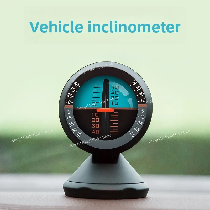 Car Slope Meter Inclinometer Adjustable Angle Off Road Level Balance Gauge for Vehicle Dashboard Outdoor Travel