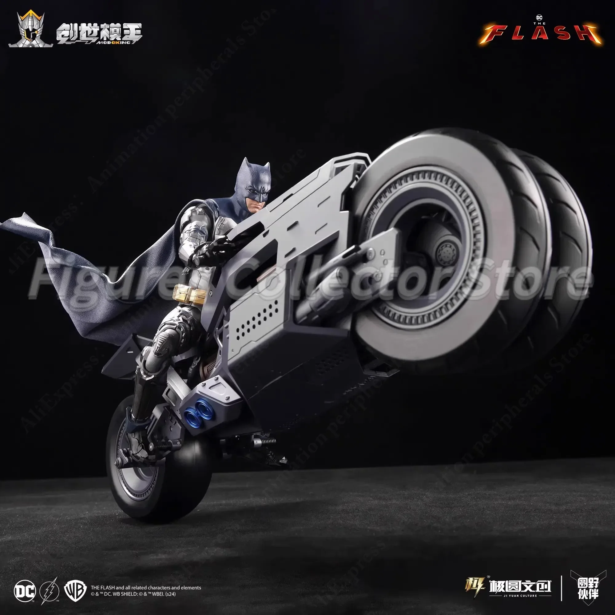 In Stock Modoking The Flash 1/12 Batman Ben Affleck Suit Motorcycle Batmobile Assembly Action Figure Collectible Toy Gift