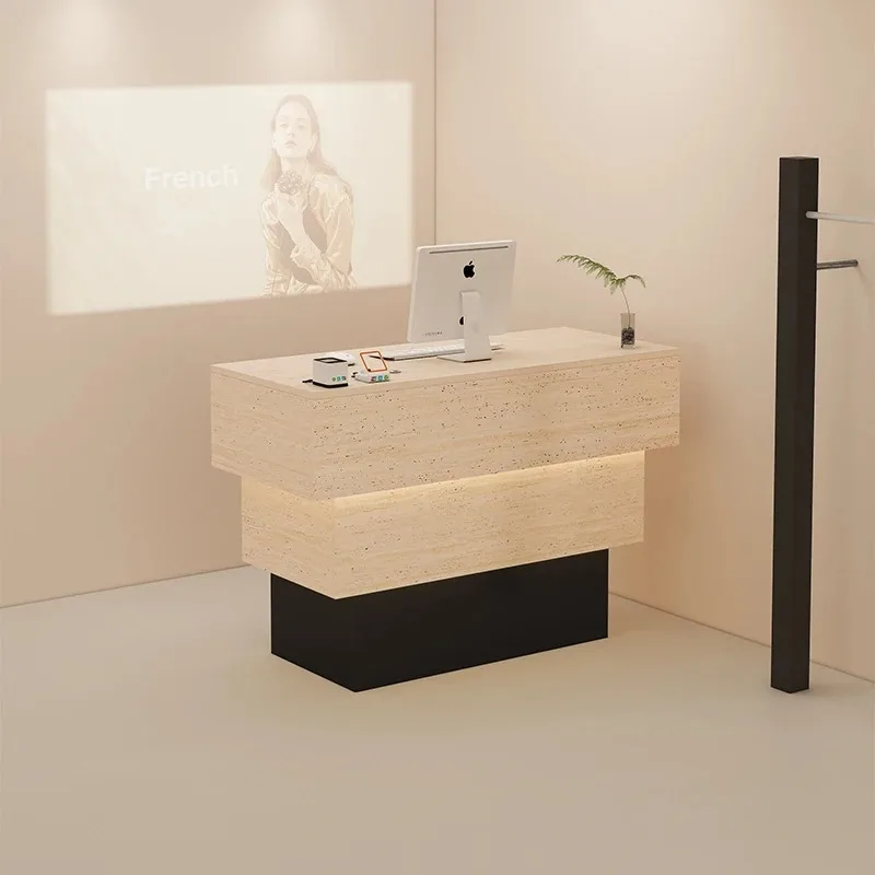 Interior Fashion Empfangstheke Theke Schönheitssalon Luxus kreative Display Empfangstheken Akzent Scrivania trendige Möbel