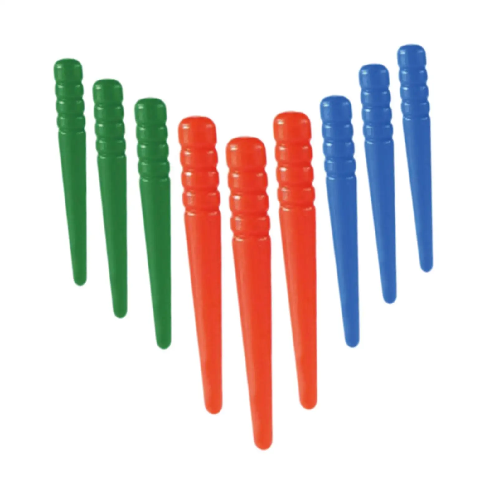 

9 Pieces Cribbage Board Pegs Replacement Board Game Accessories Red Blue Green Traditional Crib Board Pins Fit 1/8 Holes