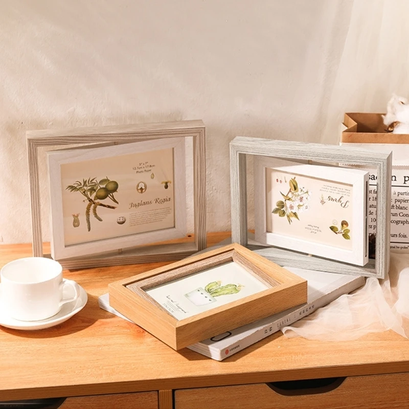  6 Inch Double Sided Swivels Photo Stand Rotating Frame Photo Frame With 360 Degree Rotation For Family Couple Photos