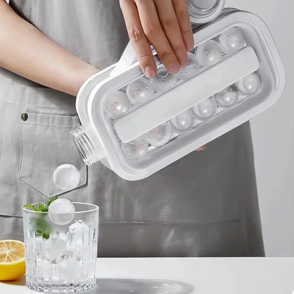 1 pcs Ice Ball Molds Collapsible Ice Maker Home Travel 2 in 1 Ice Balls Ice Cubes Travel Silicone Ice Compartment Ice Cube Mold