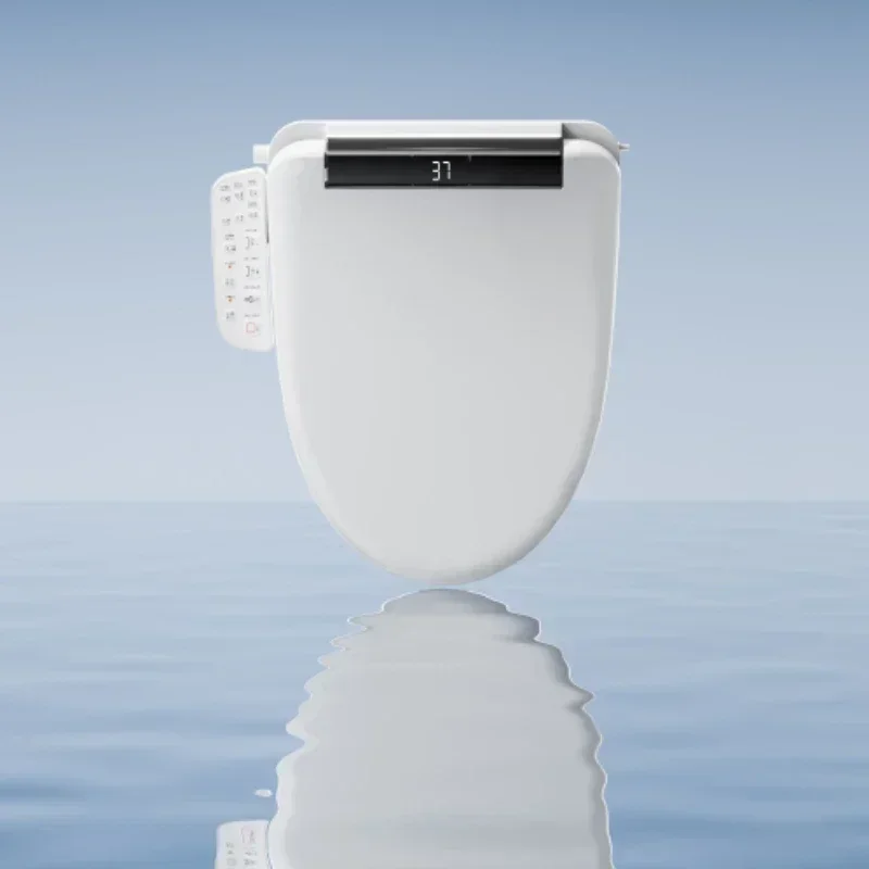 Home Bathroom Upgrade Smart Toilet Seat Cover - Electric Bidet with Instant Warm Water, Auto Night Light & Remote