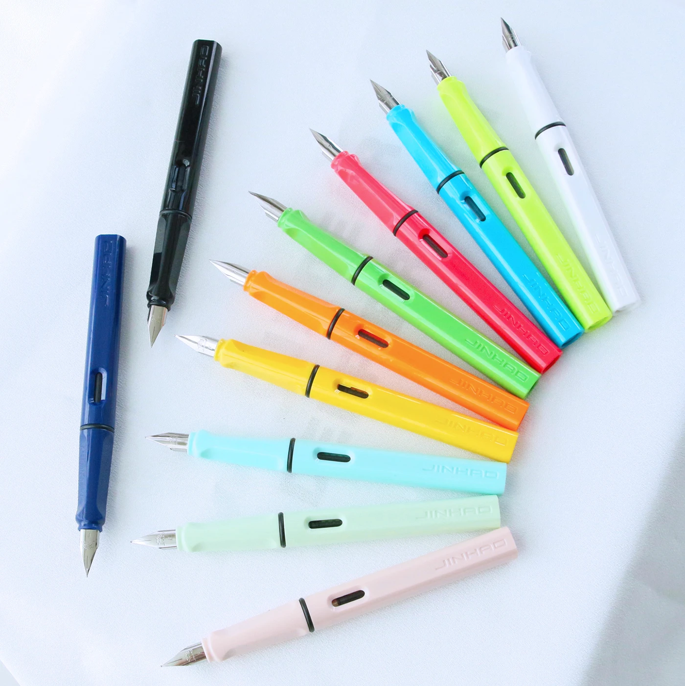 

12PCS Jinhao 619 Resin Color Series Fountain Pen Set,Size Fine Nib with Ink Converter,Calligraphy Writing Pens