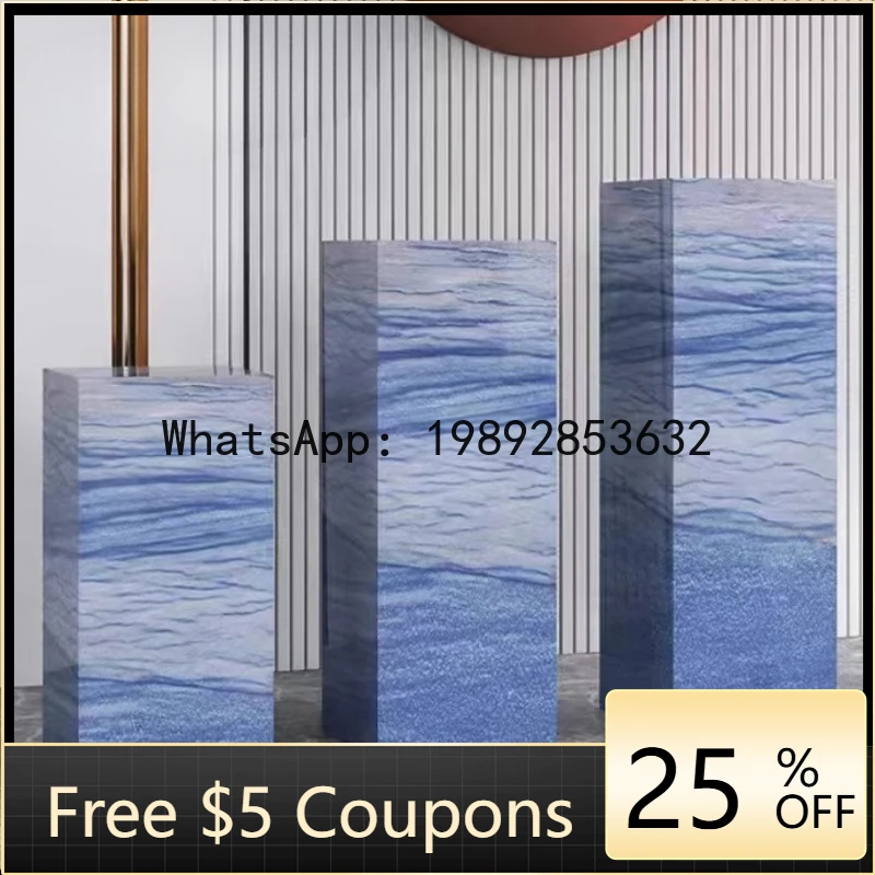 

D28 fashion flower stand home living room entrance decoration base hotel clubhouse exhibition hall display table