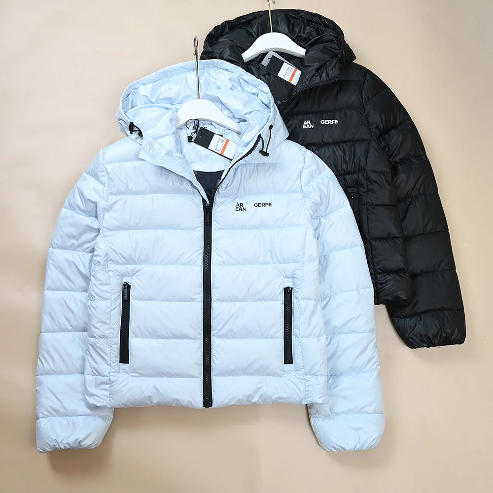 

Зимняя утепленная хлопковая куртка для женщин с принтом, стеганая, с капюшоном, на молнии, для повседневной носки, с длинными рукавами