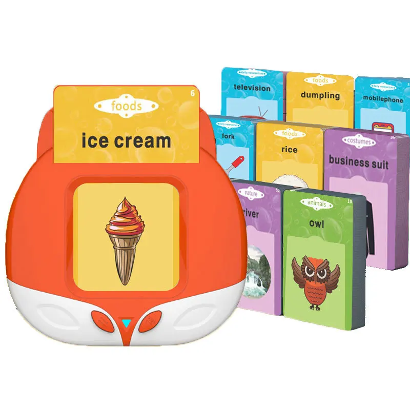 Talking Flash Cards Early Education Toys Preschool  Learning English Machine Electronic Book for Kids Interactive Gift for Kids