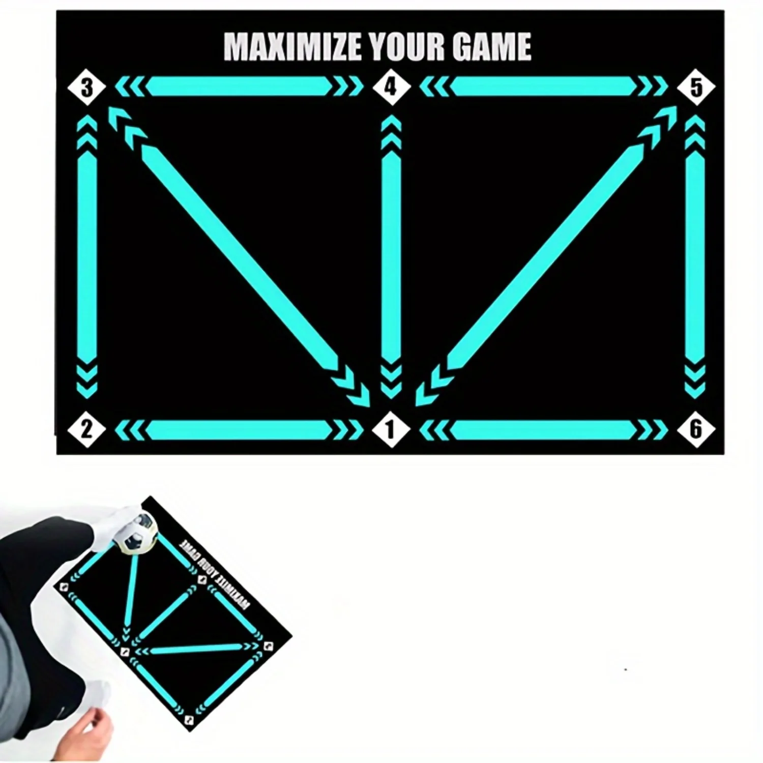 Polymères d'entraînement de football, pour une absorption silencieuse des chocs, coordonnants Améliorer les compétences avec le football Doorm