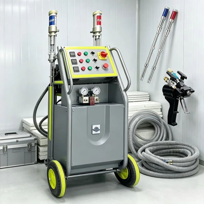 Portable Air Driven Polyurethane Spraying Machine Two Component Foam Injection Device for House Container Insulation