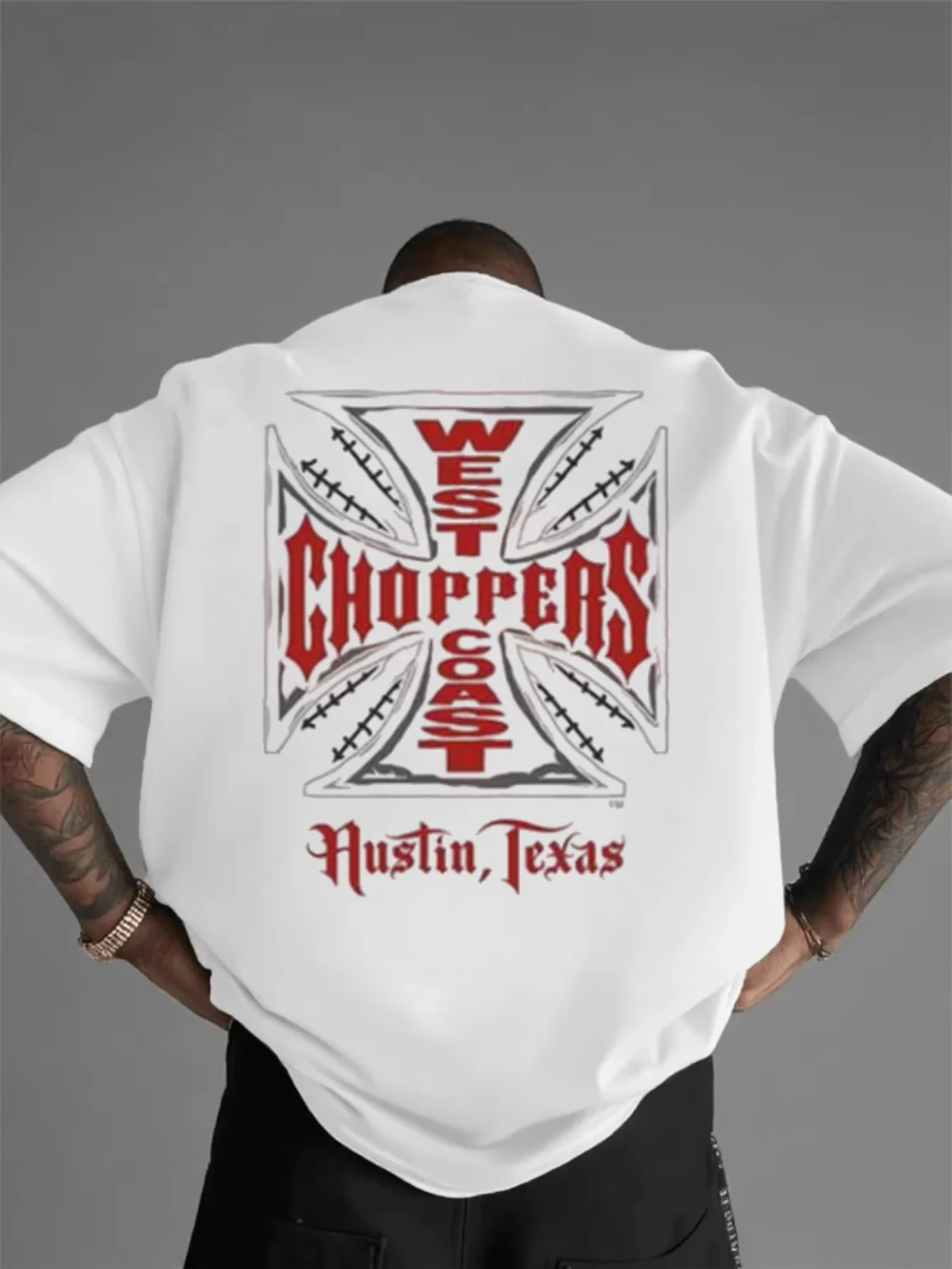 2026 Hot Sales WESTCOASTCHOPPERS Harley American Street Men's Women's Biker Printed Short-sleeved Cotton T-shirt New