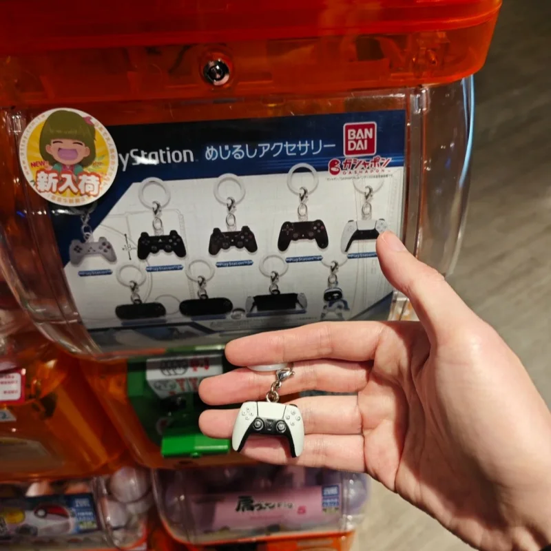 Bandai Japan In Stock Original Gashapon Ps Game Controller Console Mini Model Keychain Charm Bag Pendant Collectible Toy Gift