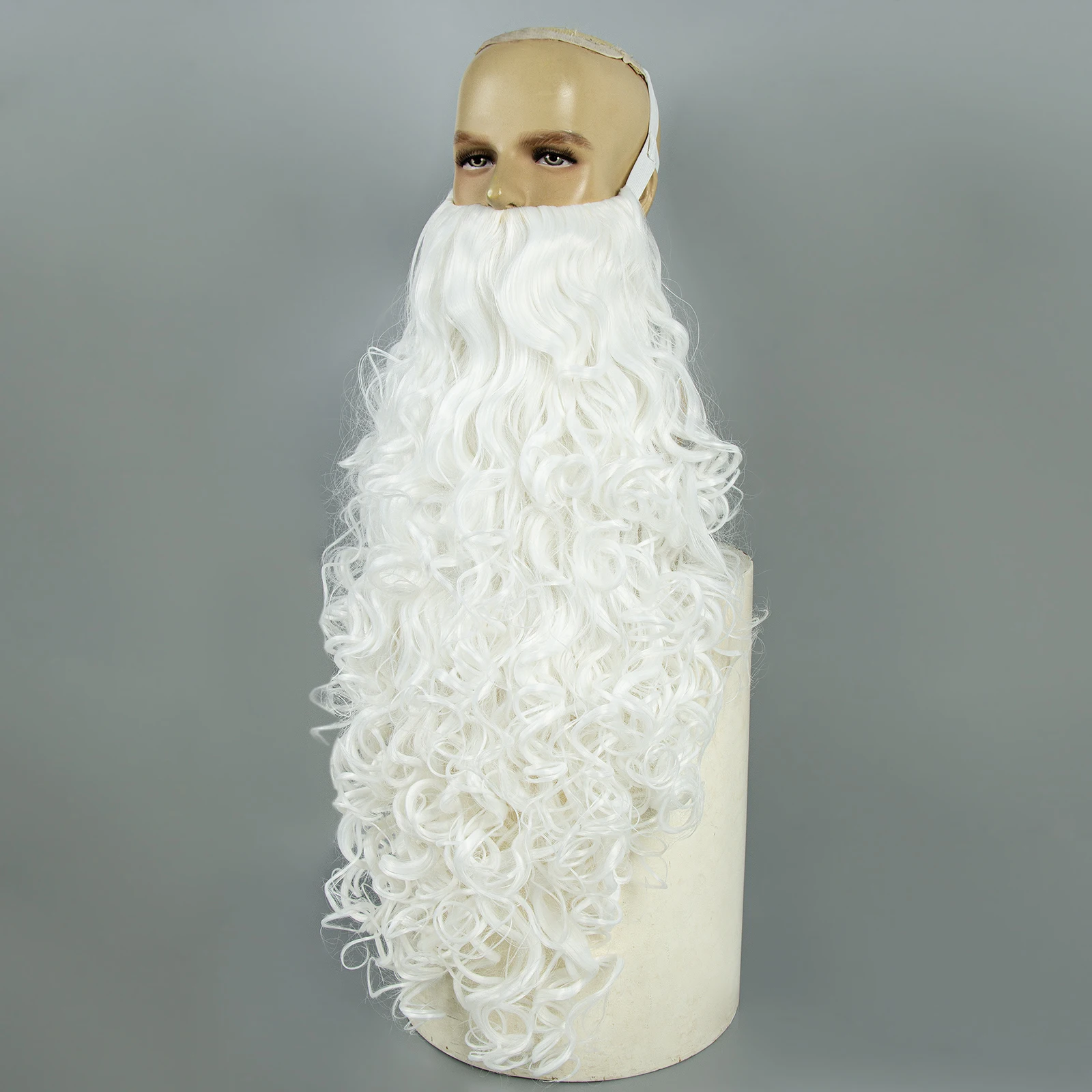 REEWES Santa Claus Beard Wigs Set,Eyebrows Moustache Accessories,Blonde Synthetic Wig,Christmas Costume Hair,Old Men Dress
