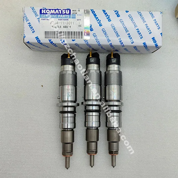 6754-11-3011 Fuel Injector Excavator parts PC200-8 PC220-8 6D107 engine injector 6754-11-3011 0445120231