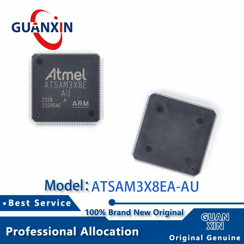 

100% New ATSAM3X8EA-AU LQFP-144 Marking ATSAM3X8E