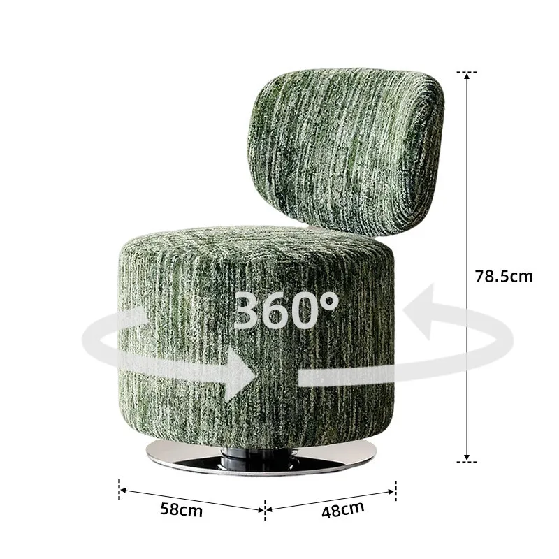 Rotatable casual sofa chair backrest chair single retro