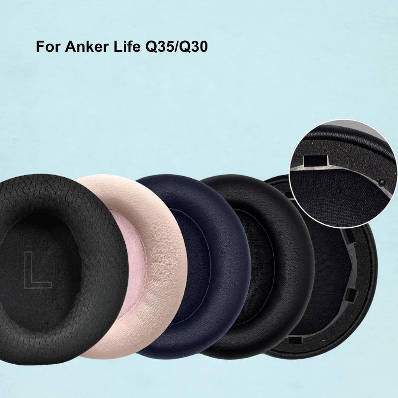 Ersatz-Protein-Ohrpolster für Anker Soundcore Life Q30 Kopfhörer, weiche Schaumstoff-Ohrpolster, hohe Qualität