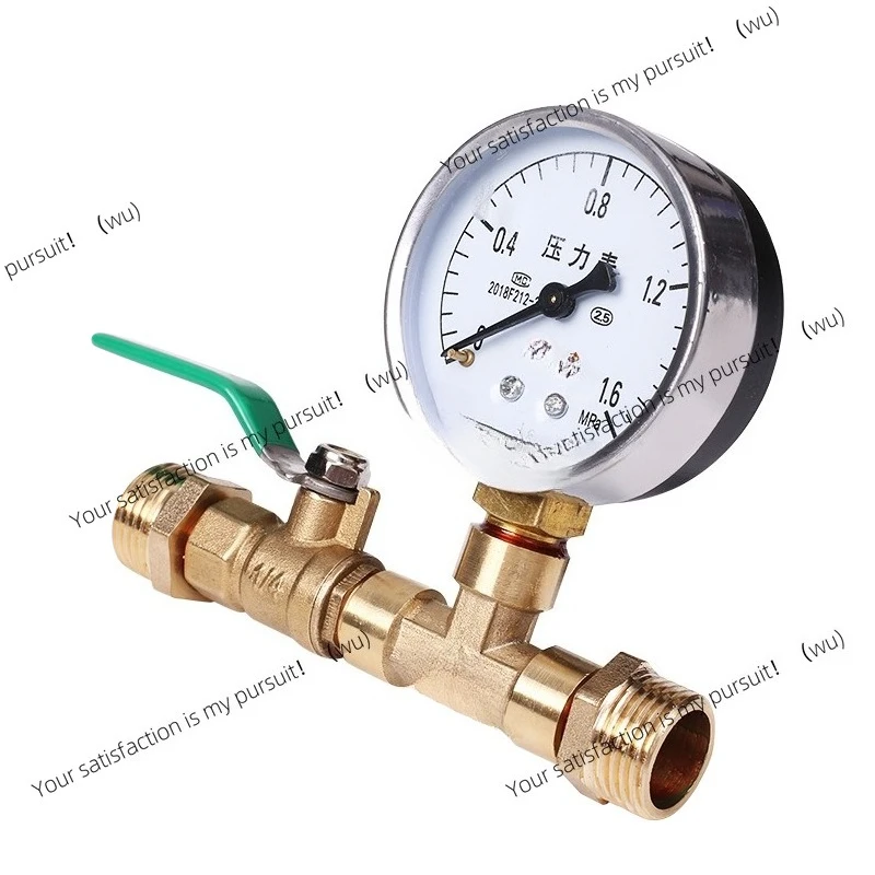 Floor heating pressure tools, pressure test, pressure measurement, air leakage gauge, water pipe, PPR pipe, geothermal pipe