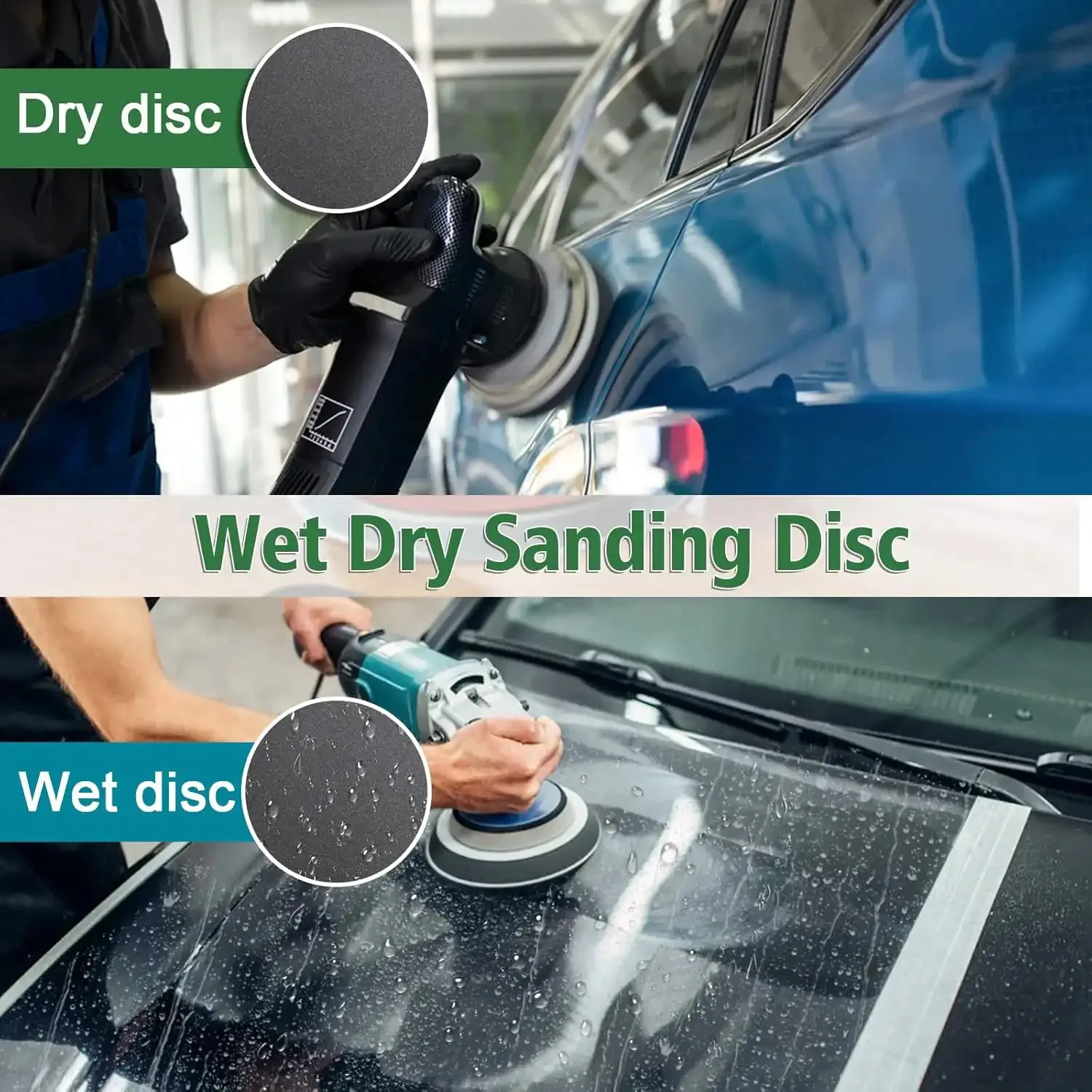 24pcs Sandpaper 5Inch, Grit 1000/1500/2000/3000/4000/5000 Sandpaper Pads, Round, No-Hole, Wet and Dry Sanding Discs, Random Trac image 4