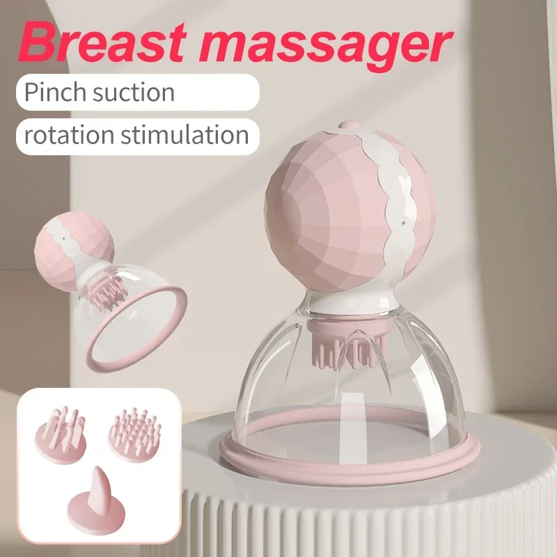 New Rotary Vacuum Nipple Stimulators Breast Enhancement Suckers Vibrators Bra Suckers Sex Toys Women Couples 2.0 New Products