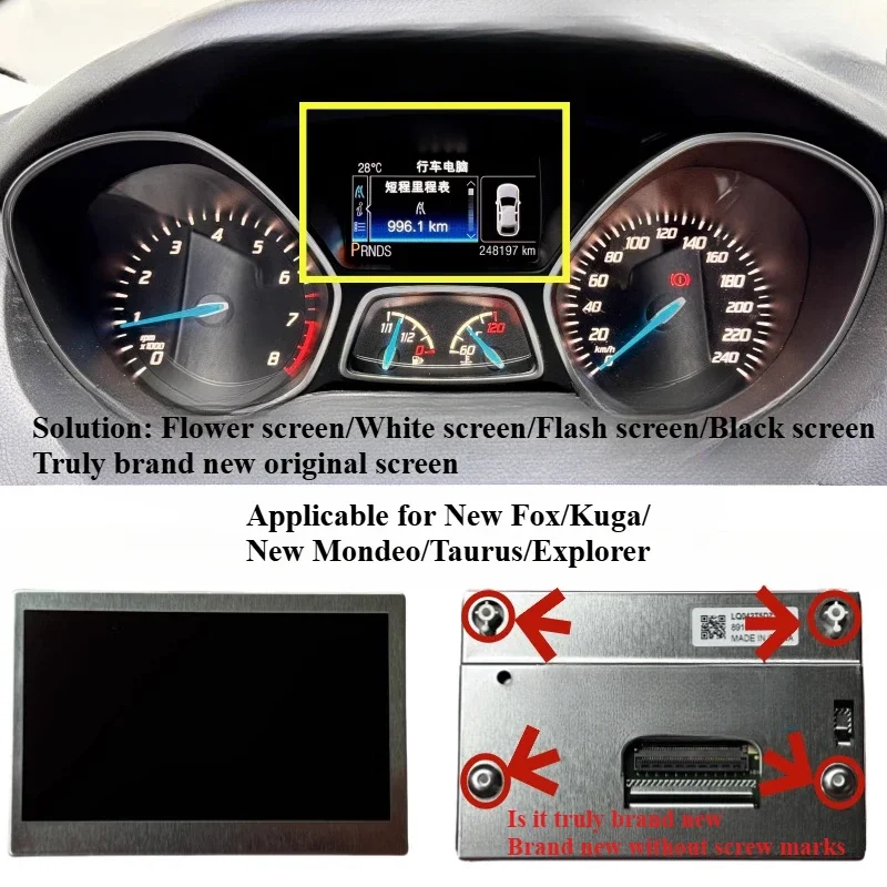 

For Fox Escape Mondeo Edge Everest Taurus Santafe Instrument LCD Screen Display Auto Parts 1pcs