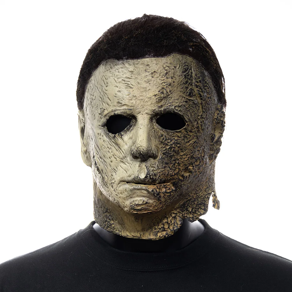 2022 Halloween Ends Michael Myers Horror Mask Cosplay Bloody Creepy Demon Killer Latex Helmet Party Carnival Costume Props image 2