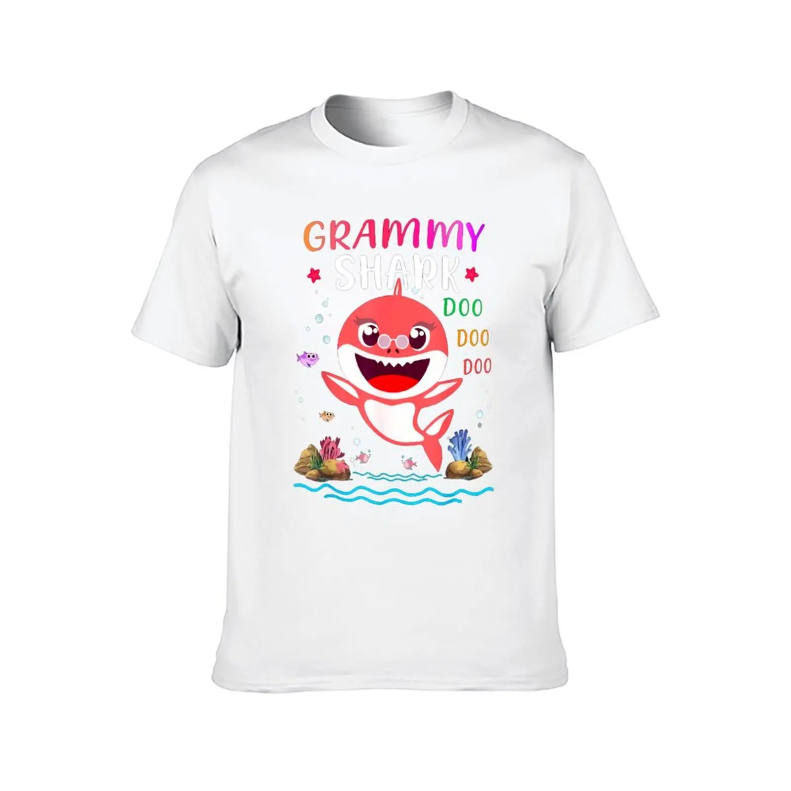 Grammy Shark Doo Doo Christmas T-Shirt affliction shirts plain summer clothes T-shirts oversize t shirt for men