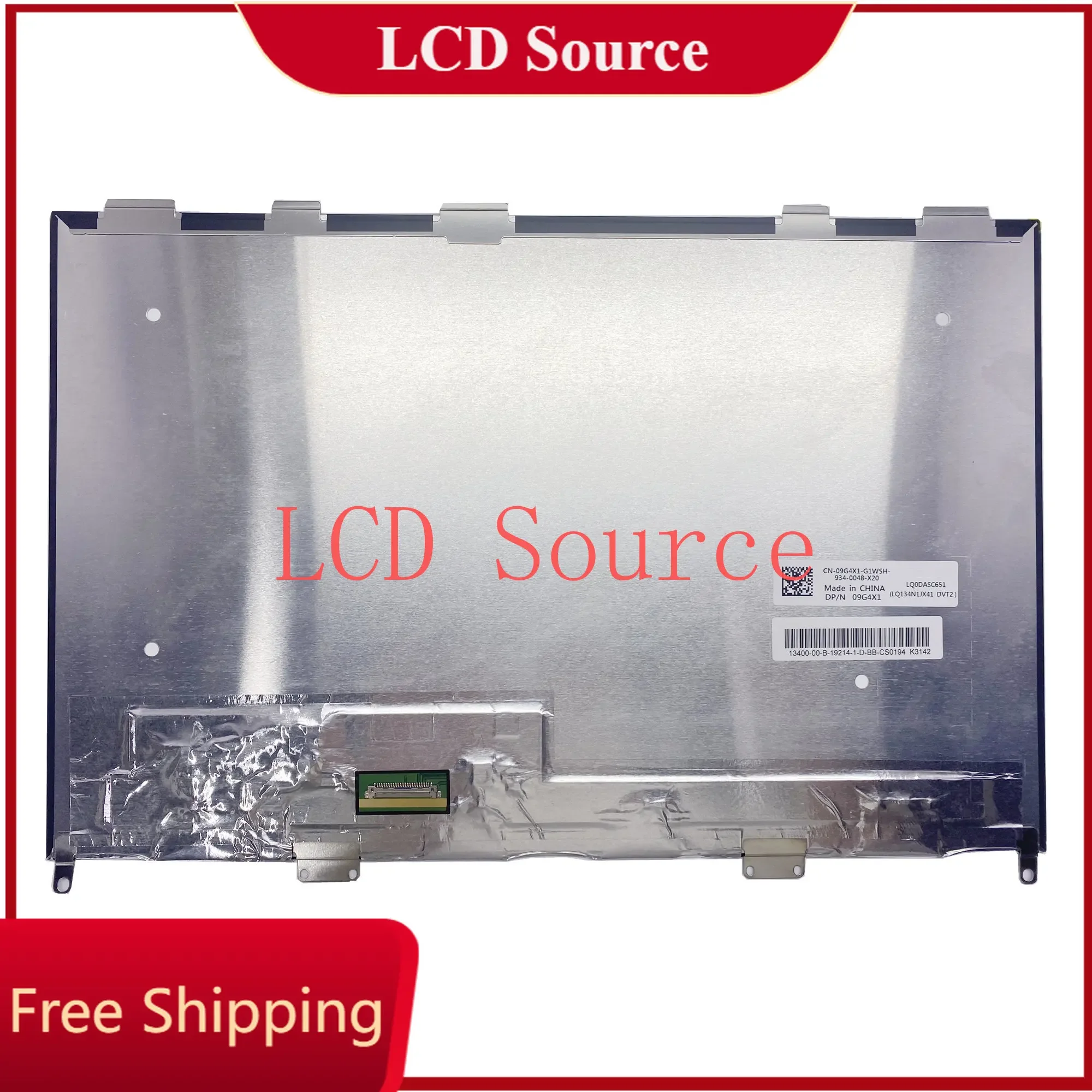 LQ0DASC651 LQ134N1JX41 DVT2 Single Panel 1920X1200 FHD LCD Screen Non-Touch