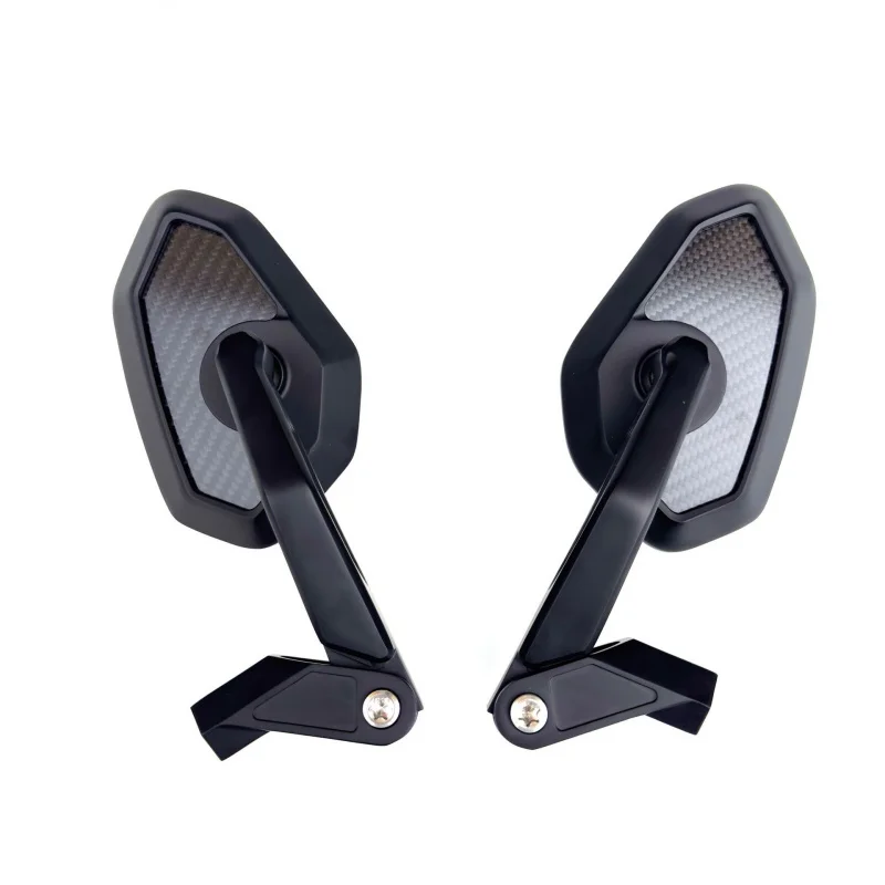 Universal 8mm 10mm Carbon Fiber Texture Side Mirror for Motorcycle Electric Vehicle Scooter Dirt Bike CNC Rearview Mirror