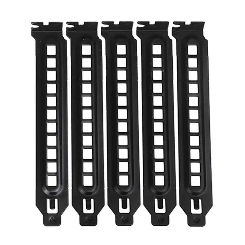 5Pcs PCI Slot Cover Dust Filter Blanking Board Cooling Fan Dust Filter Ventilation For PC Computer Case Easy To Use , With Hole-