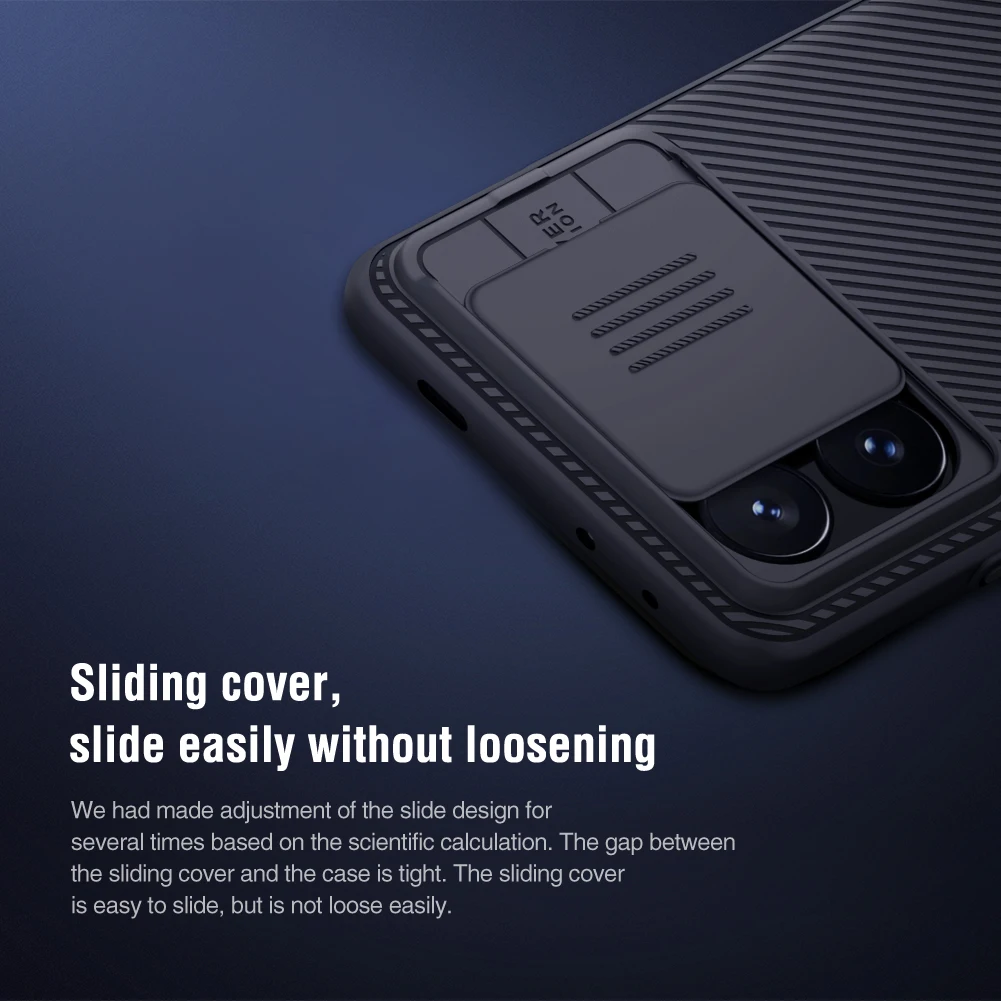 for Poco X6 Pro 5G Case Nillkin CamShield Slide Camera Case Ultra-Thin Frosted Shield for Xiaomi Poco X6 Pro 5G 5G Lens Cover