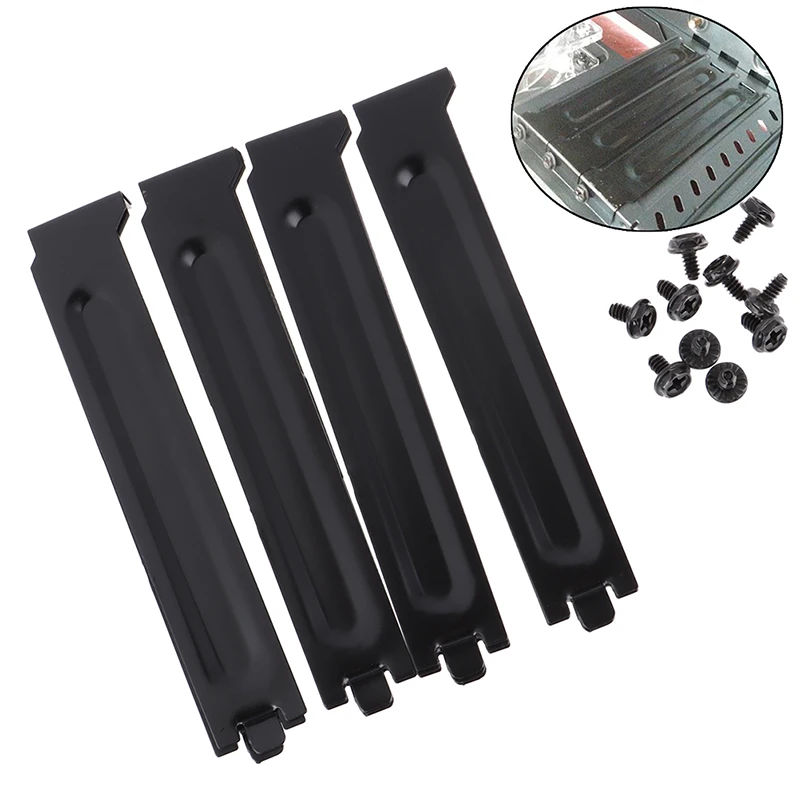5/10Pcs Black PCI Chassis Slot Covers Metal Bracket with Screws Blanking Plate