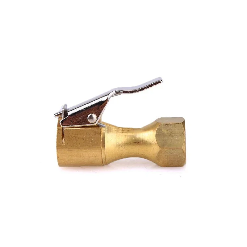 

2 шт. 1/4 "NPT, прямой латунный насос с замком для накачивания шин, женский патрон, насос, конверсионный разъем, инструменты, головка для быстрой преобразования