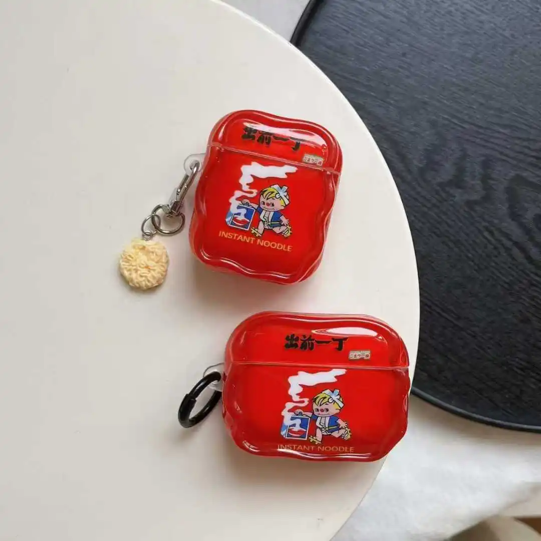Para Apple AirPods Pro3 2025 nueva funda con Chip de patata fideos instantáneos billar No.8 inalámbrico para AirPods 4 3 2 1 Pro2 funda de silicona