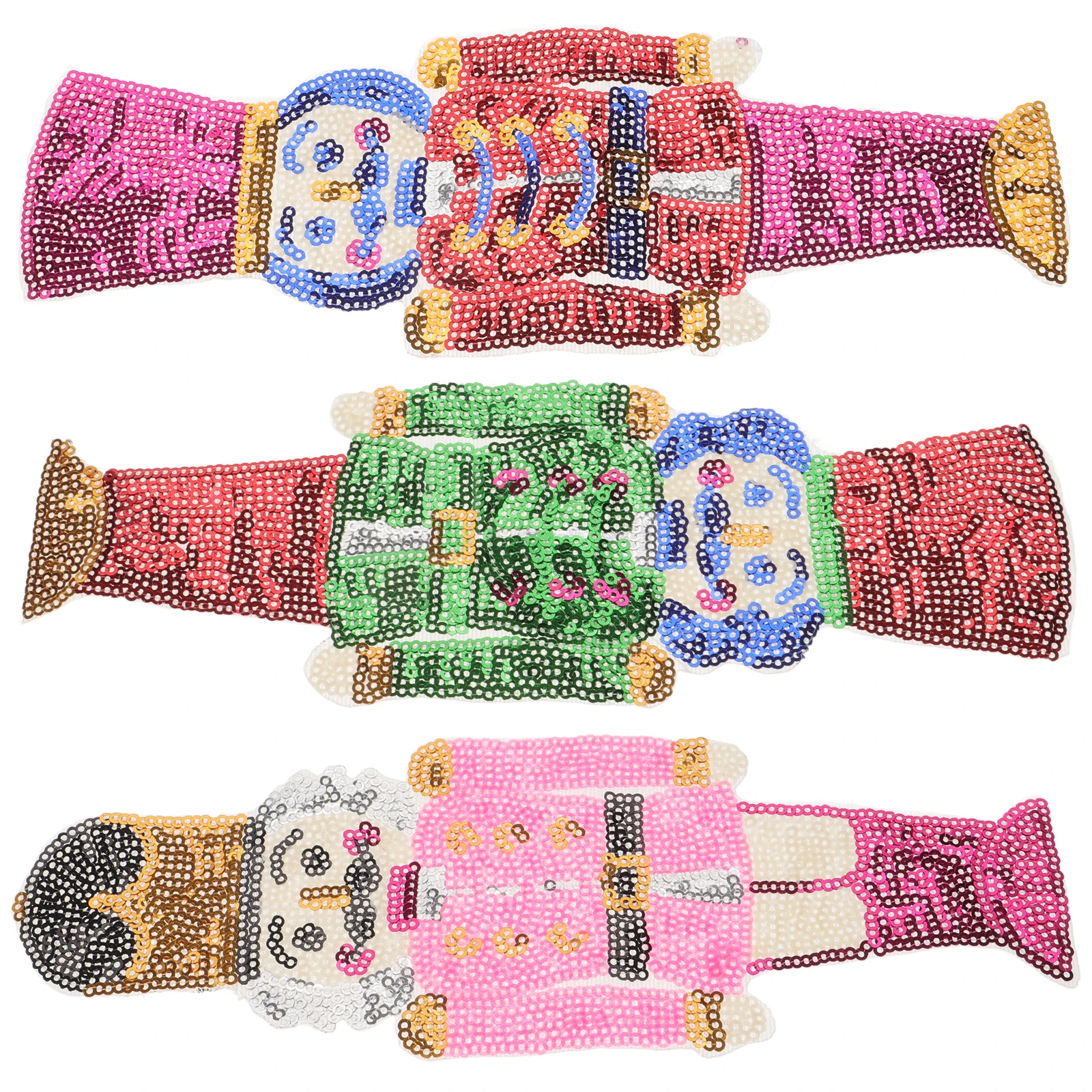 

3Pcs Soldier Cloth Patches Nutcracker Decorative Clothes Repair Adhesive Small Multi Function Hat Supply Delicate Coat Patches