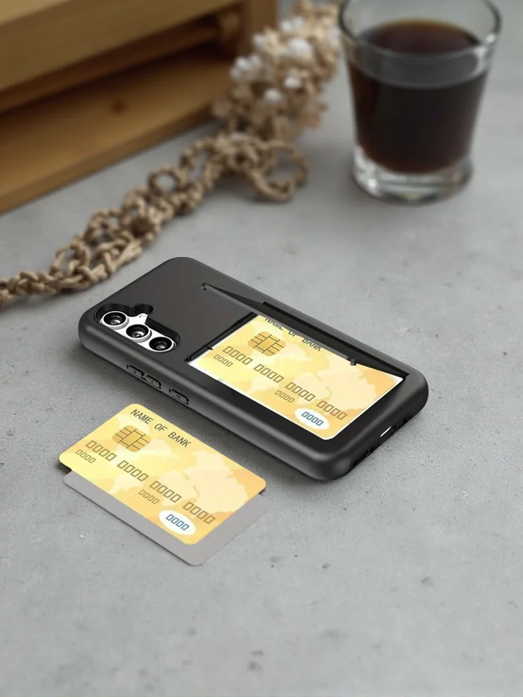 Etui na kartę do Samsung Galaxy A54 5G Etui Business Candy Color Card Slots Cover do Samsung A54 Cover Funda Coque A 54 Capa — zdjęcie produktu 7