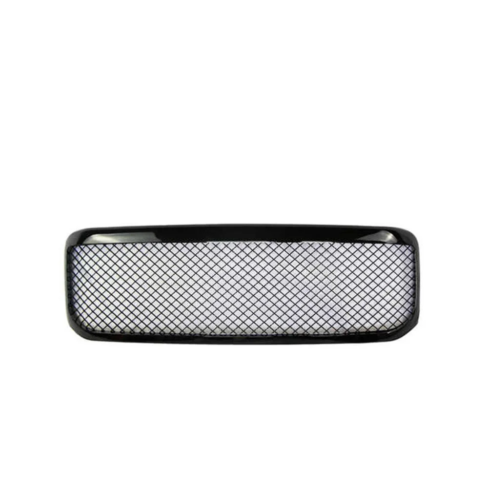 Modify Auto Mesh Mask Cover Front Racing Grille Grills Grill ABS Glossy Black Fit For Ford F250 1999-2004 Modified Bumper Grid