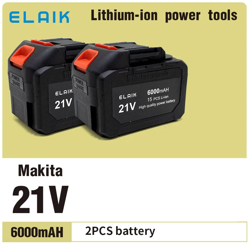 21V6AA Rechargeable lithium-ion battery High capacity cordless power tool battery, Makita 21V tool replacement battery