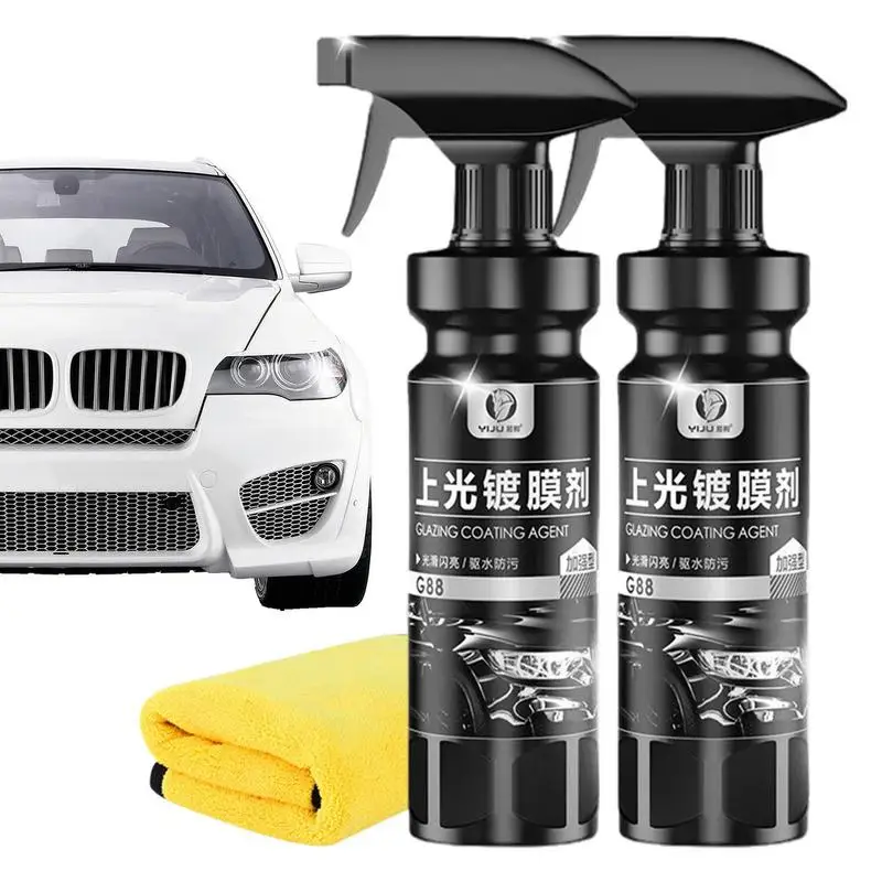 

Car Interior Repair Spray Refurbish Agent Cleaner Restorer With Rag Long Lasting Car Restoring Liquid For Plating Parts Car